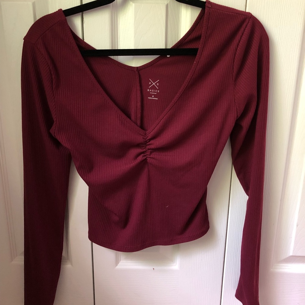 Crop top, long sleeve pacsun